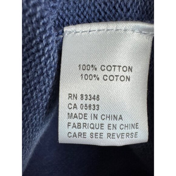 PBJ Draw String Womens L Indigo Hooded Vest Cotton Zip Front Y2K Beach Comfy NWT - Picture 9 of 15